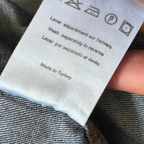 Sandro Denim Button-Up Shirt size L (G132) - Picture 6 of 7